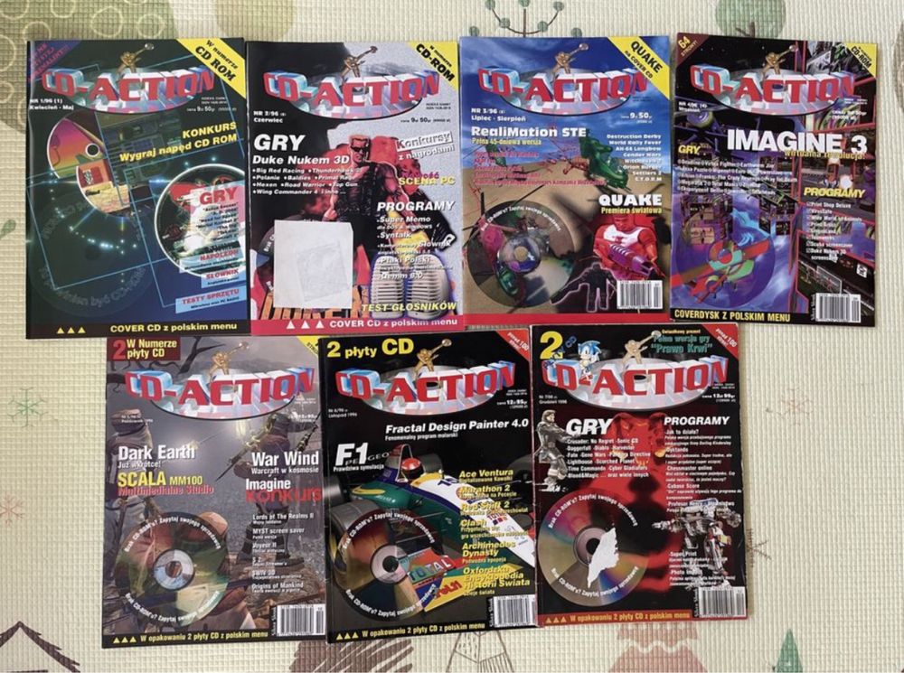 CD Action wszystkie numery od 1996 do 2015