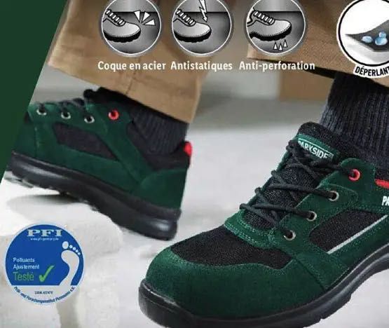Робоче взуття черевики PARKSIDE S3 ударостійкі, світло відбиваючі нові