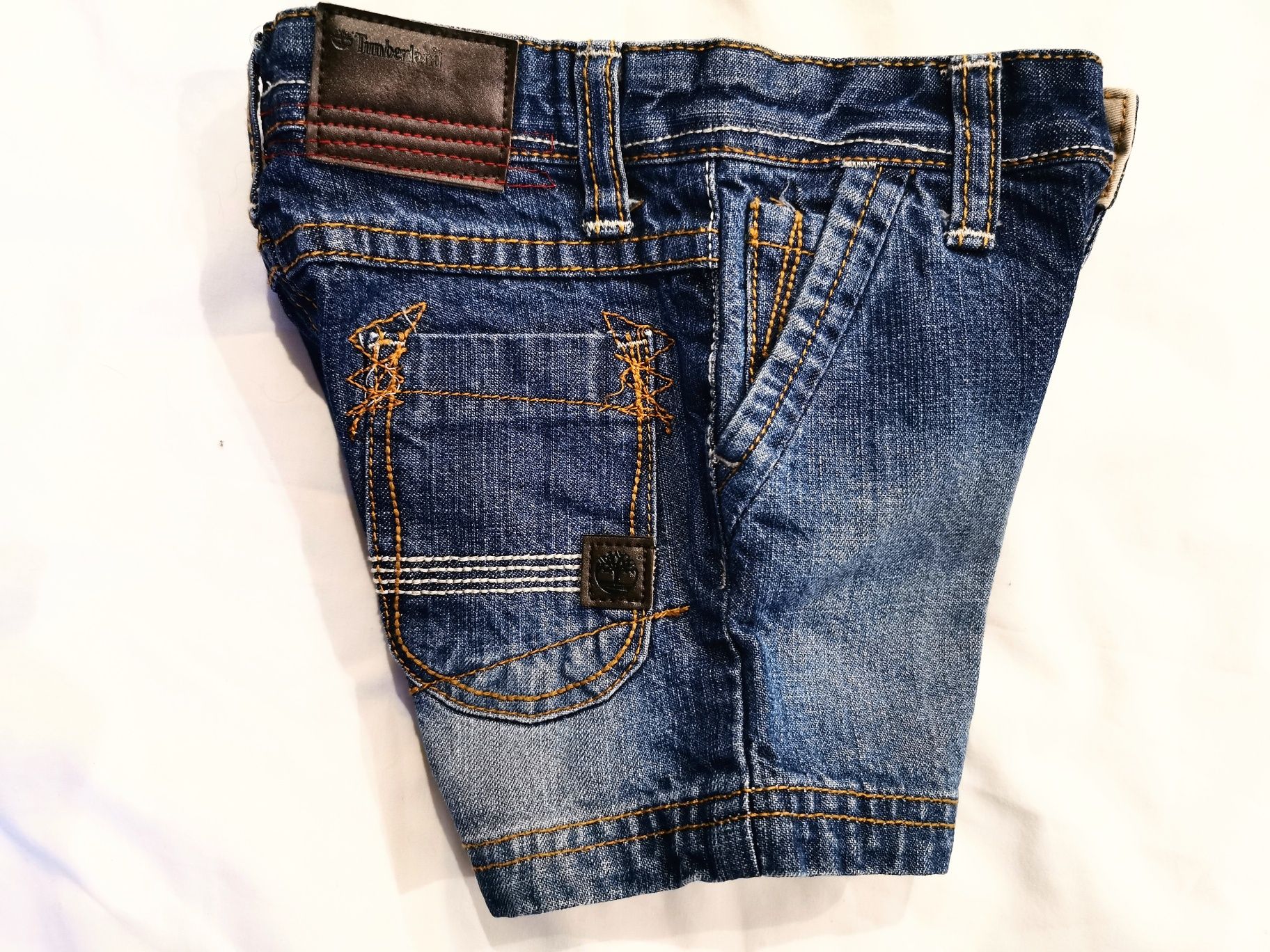 Spodenki krótkie jeansy 6-9 m 68-74 cm j nowe Timberland