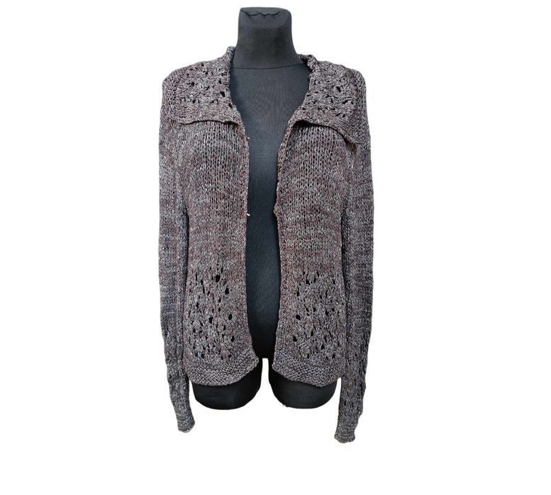 GERRY WEBER EDITION Kardigan Damski Przewiewny Brązowy Rozmiar 38
