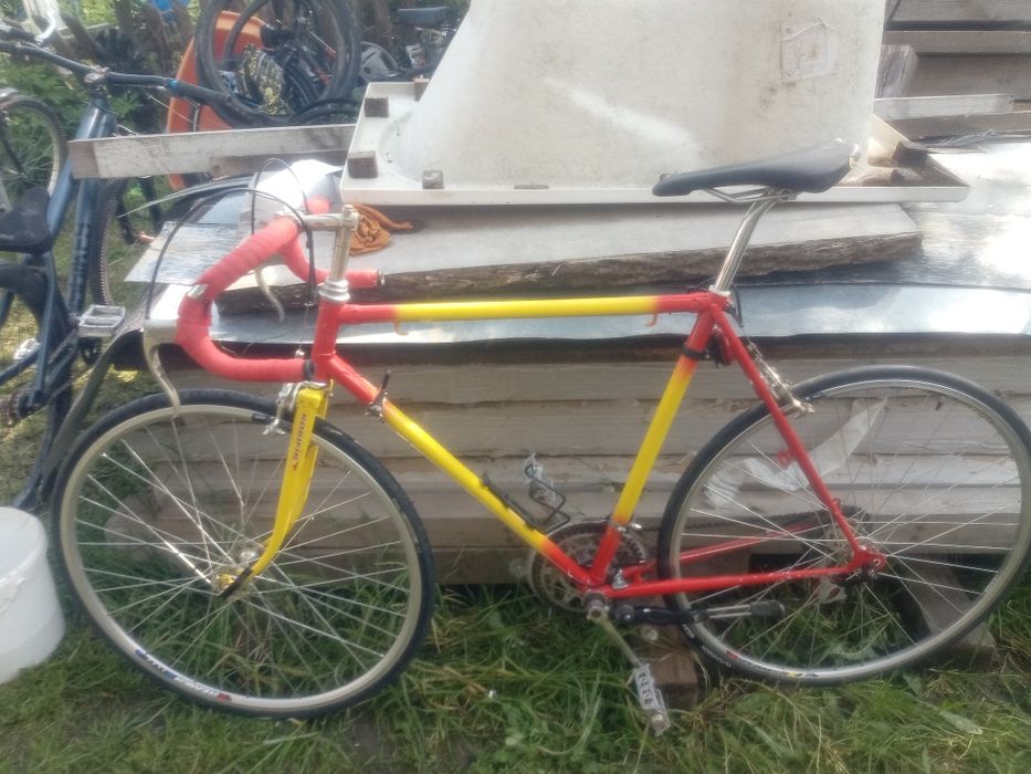 Rower szosowy retro kolarka po serwisie