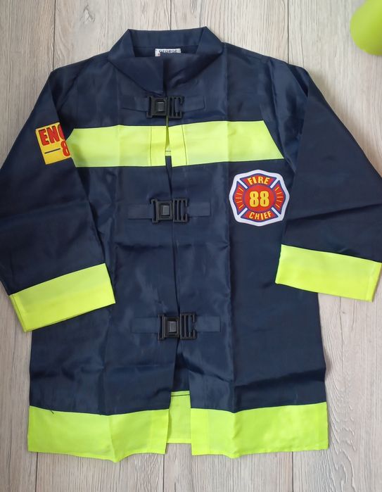 Strój karnawałowy straźak rozmiar 116-128 na 6-8 lat