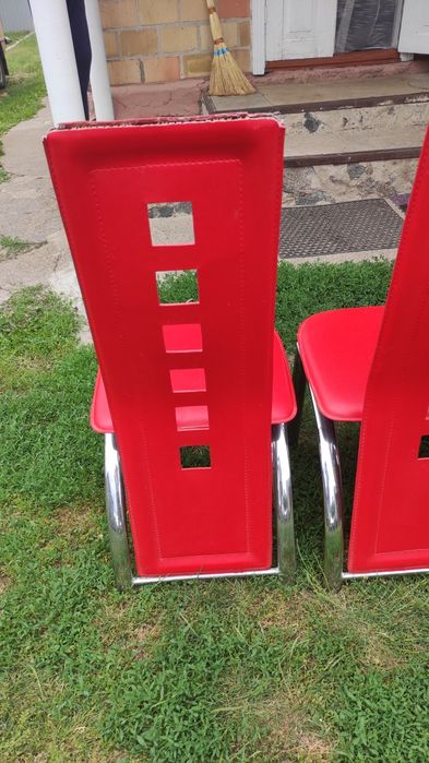 Стільці кухонні хромовані