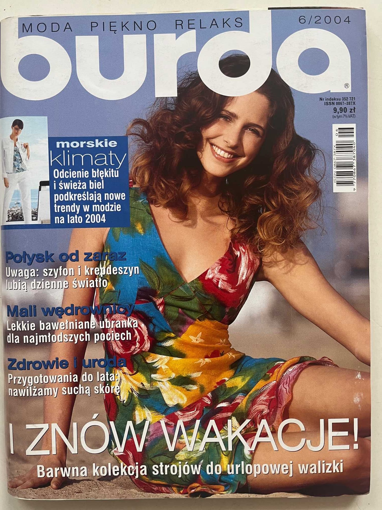 żurnale Burda z wykrojami zestaw 7 sztuk