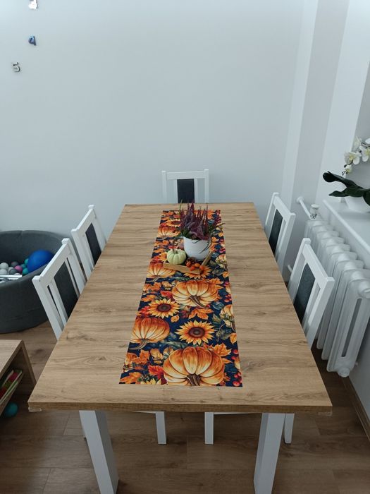 Stół z krzesłami Black Red White (BRW) Holten