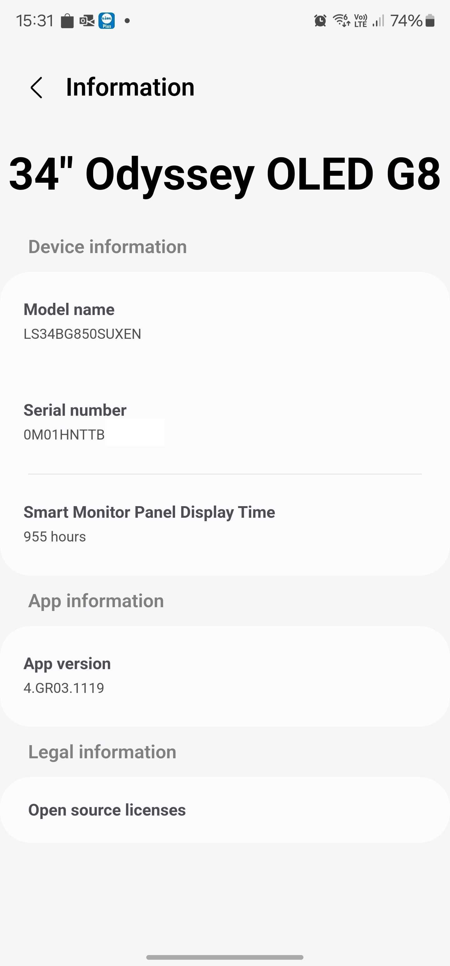Samsung Odyssey OLED G8 S34BG850SUX