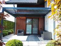 Pergola aluminiowa lamelowa bioklimatyczna altana ogrodowa 4x4 400x400