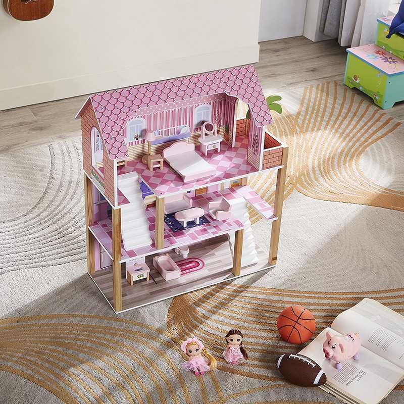 Domek dla lalek drewniany barbie prezent na dzień dziecka olx