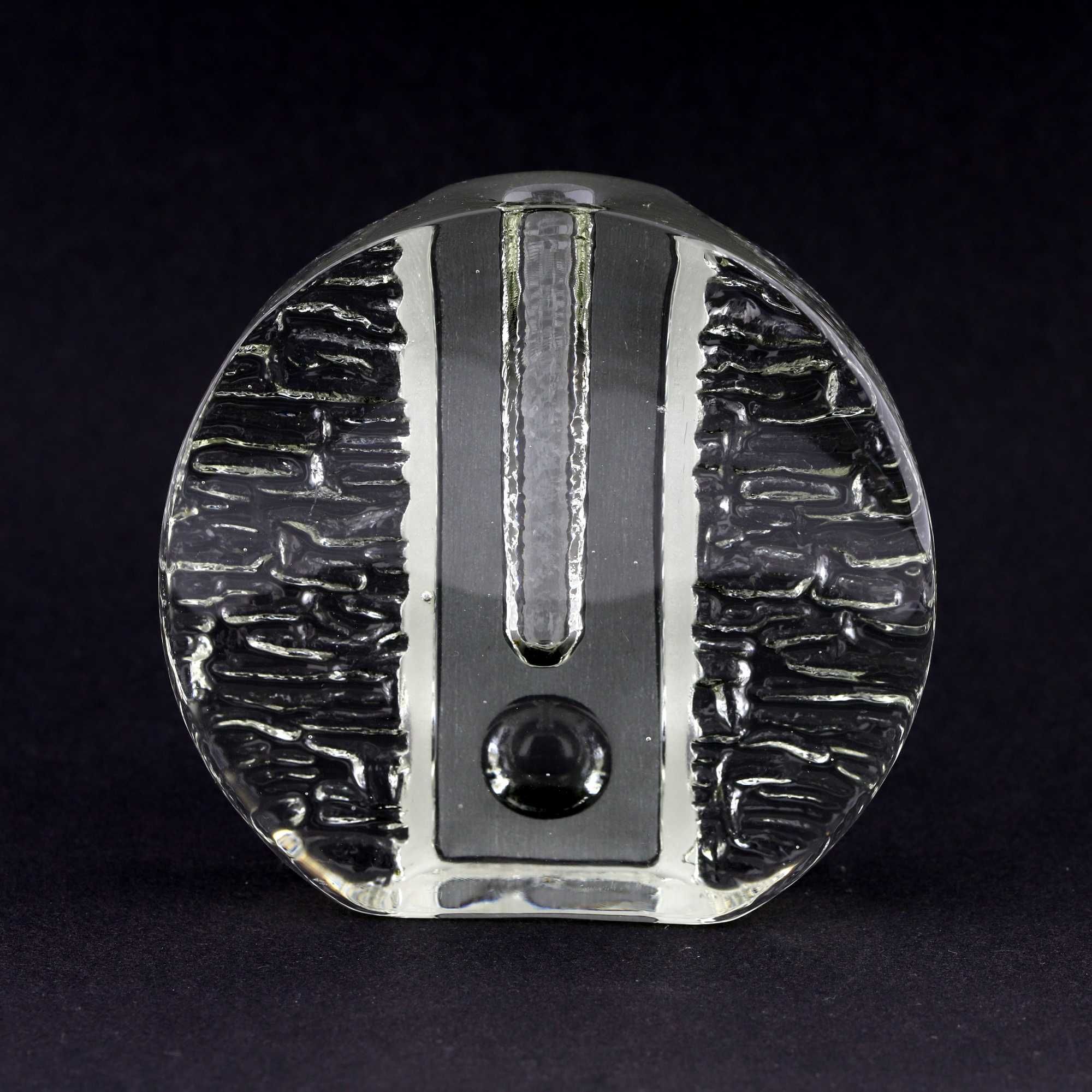 Szklany wazon solifleur proj. H. Dusterhaus, Walther Glas, Niemcy