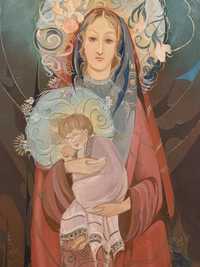 Obraz olejny - Madonna z dzieciątkiem
