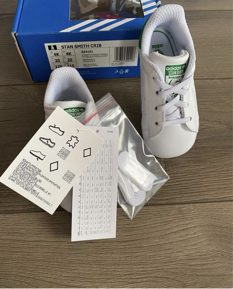 Adidas Stan Smith Crib Infants пінетки ,кросівки оригінал 18,19,20р