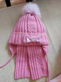 Шапка і шарф для дівчинки