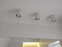 Lampa - oprawa okrągła tuba biała-3 szt.