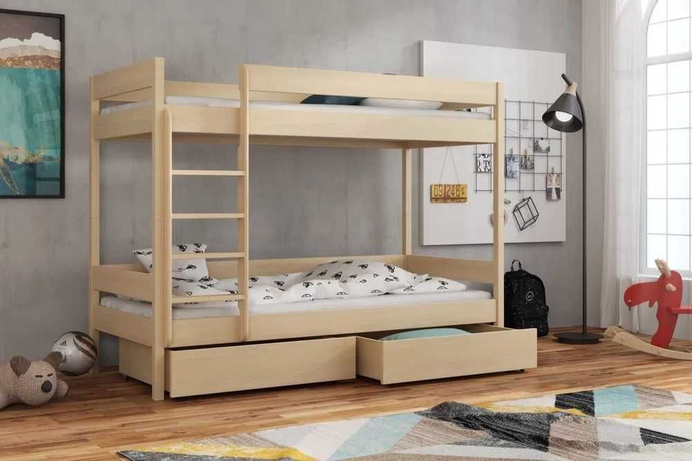 Łóżko piętrowe dla dwójki dzieci ZOSIA 160x80/180x80/190x80 materace