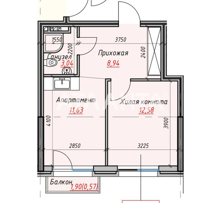 1комн кв-ра в сданном доме на Дачной/13ст.Б.Фонтана/море