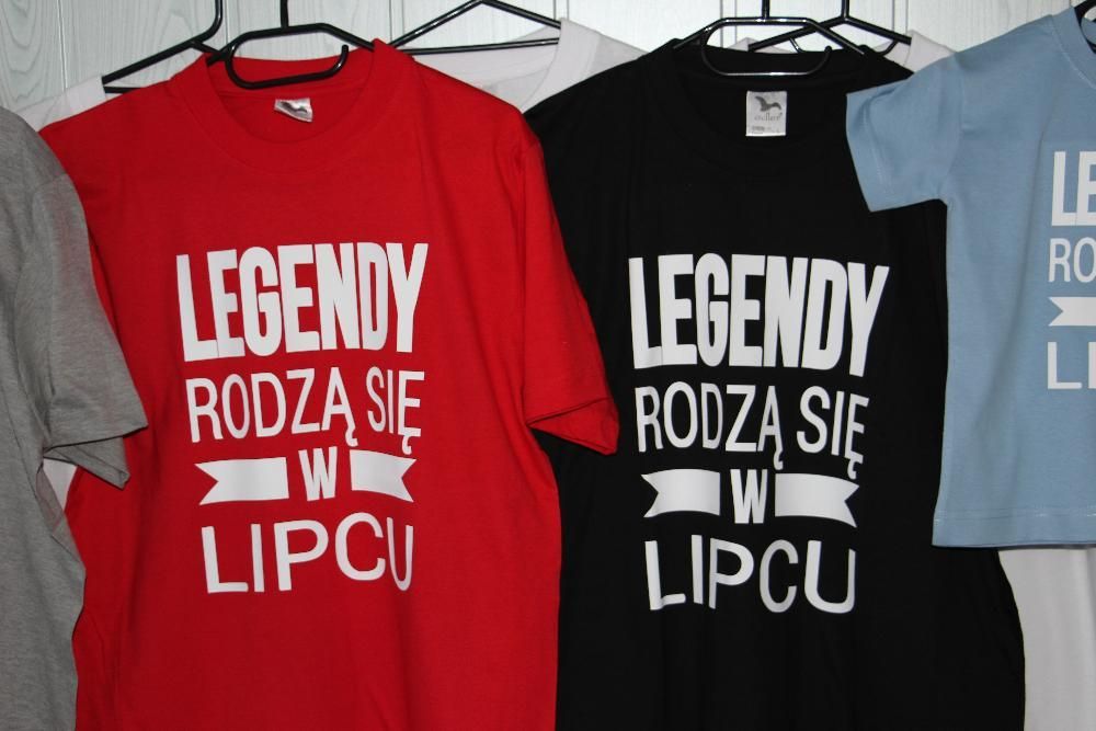 Koszulka t-shirt Legendy rodzą się w Lipcu idealny prezent urodziny M