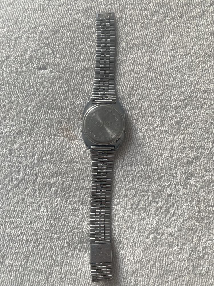 Prestinox Time Computer LCD Quartz Led zegarek elektroniczny prl