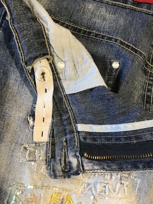 фірмові бриджі джинсові жіночі 48, штани, брюки