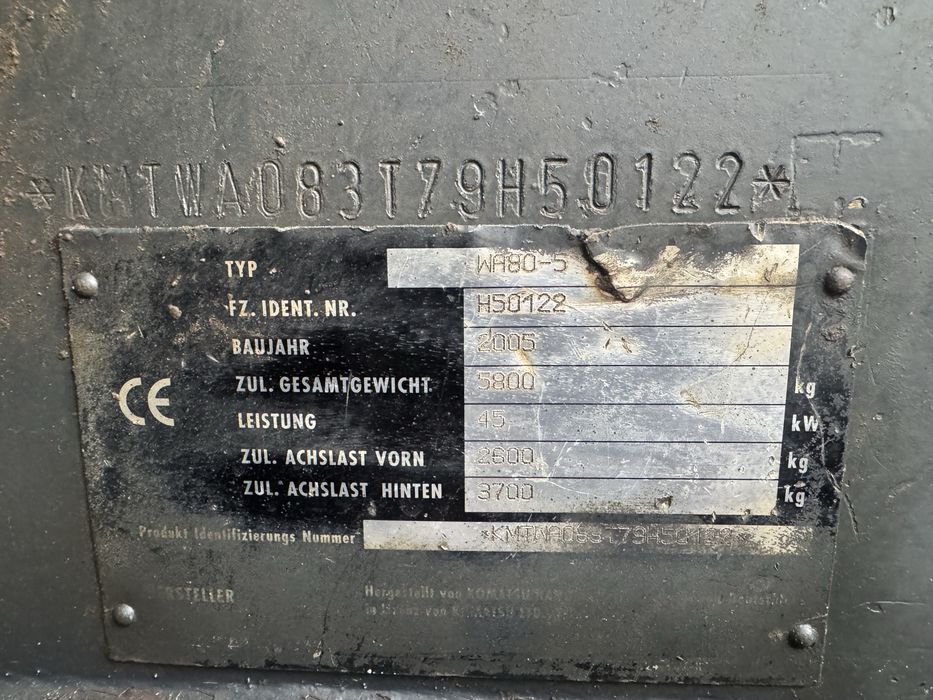 Ładowarka komatsu wa-80