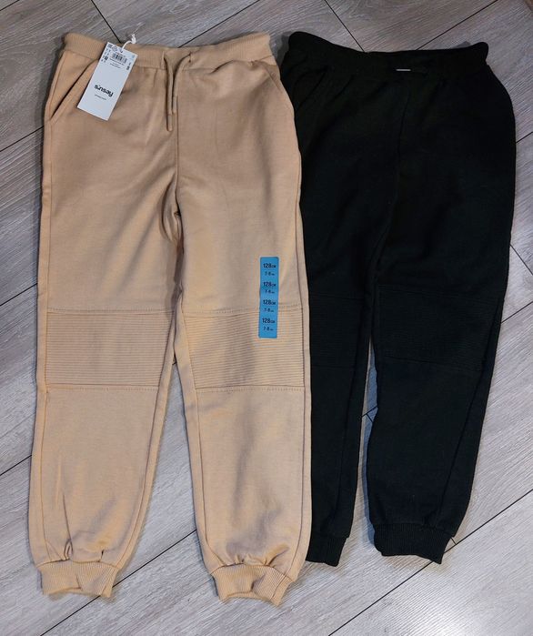 2 x nowe spodnie dresowe - 128 sinsay