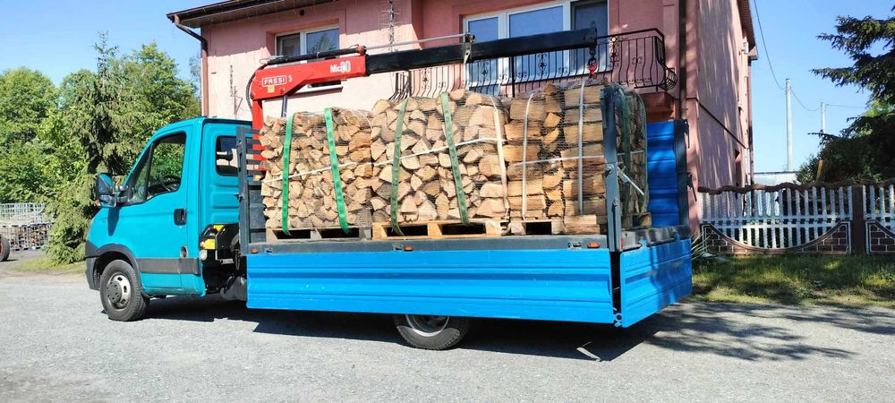 Drewno kominkowe opałowe drzewo Brzoza Buk Grab Akacja Dąb Olcha Sosna