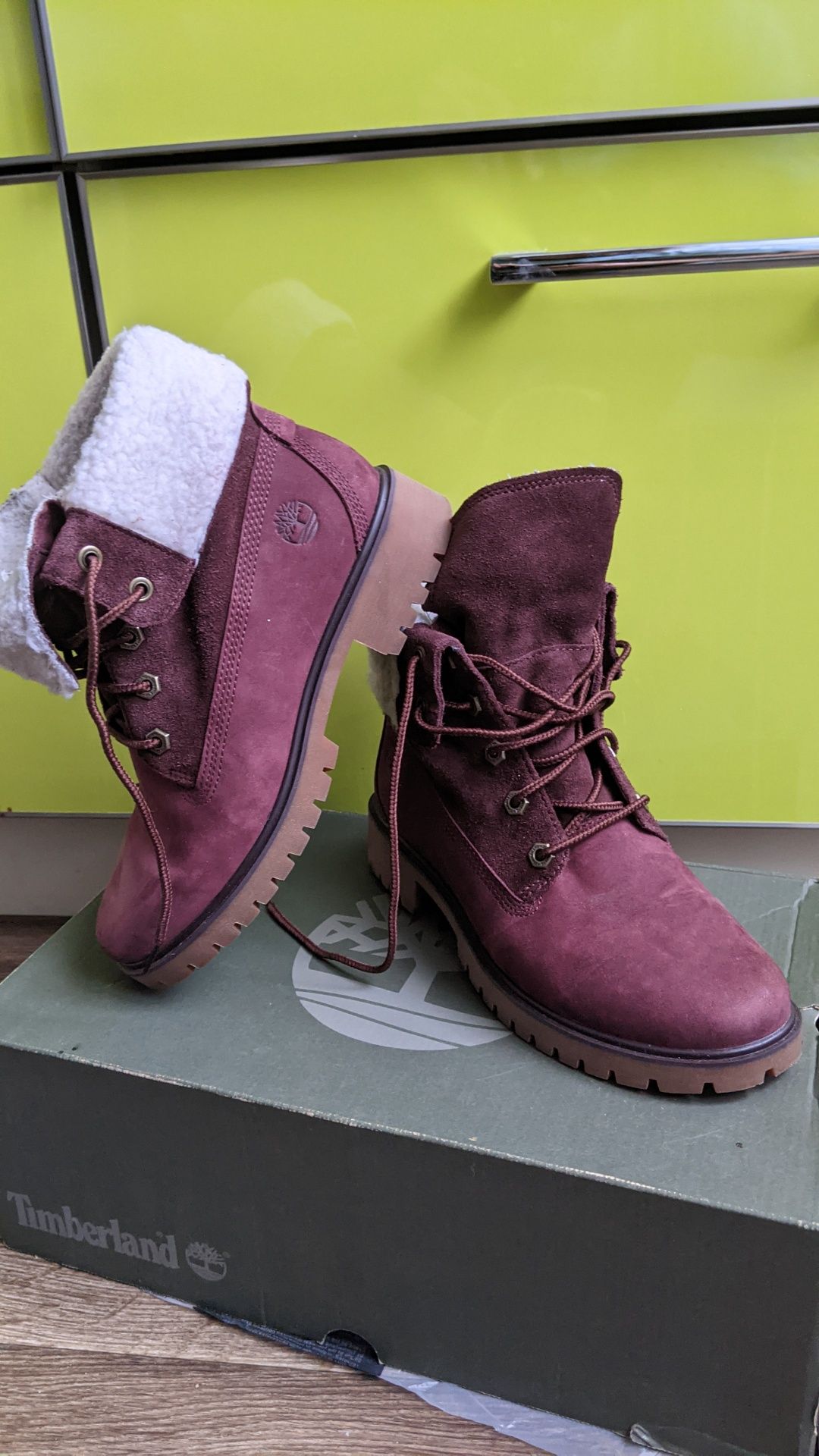 Ботинки Timberland Jayne fleece Burgundy 6