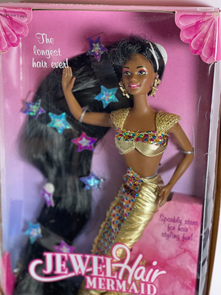 Barbie Jewel Hair Mermaid African-American Longest Hair Ever 1995