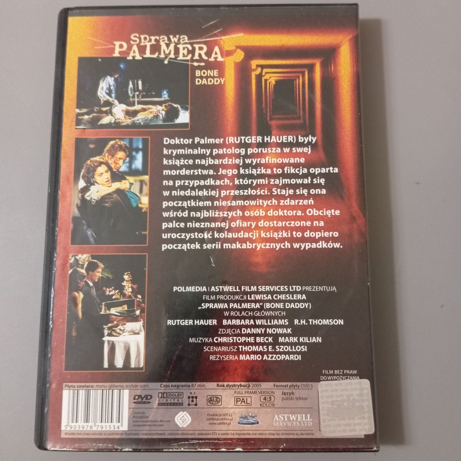 Sprawa Palmera, film DVD, stan bdb