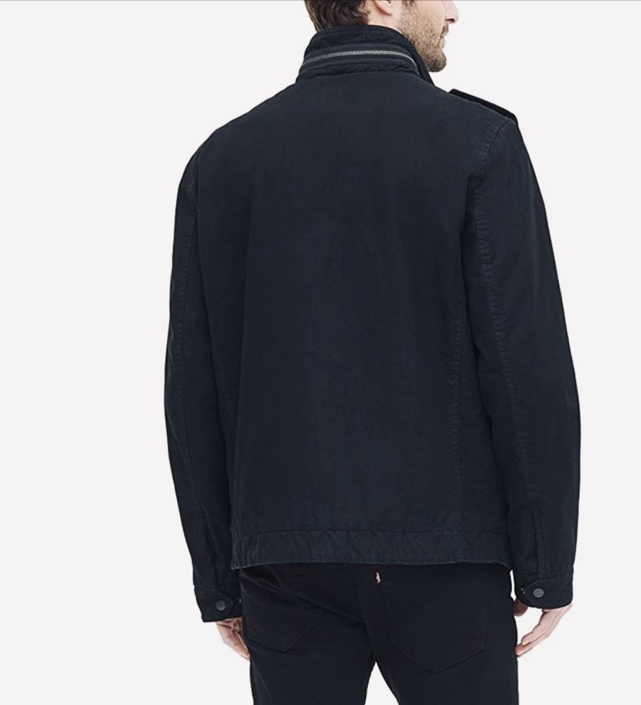 XXL 3XL Levis куртка чорна хлопковая джинсовка левис черная ветровка
