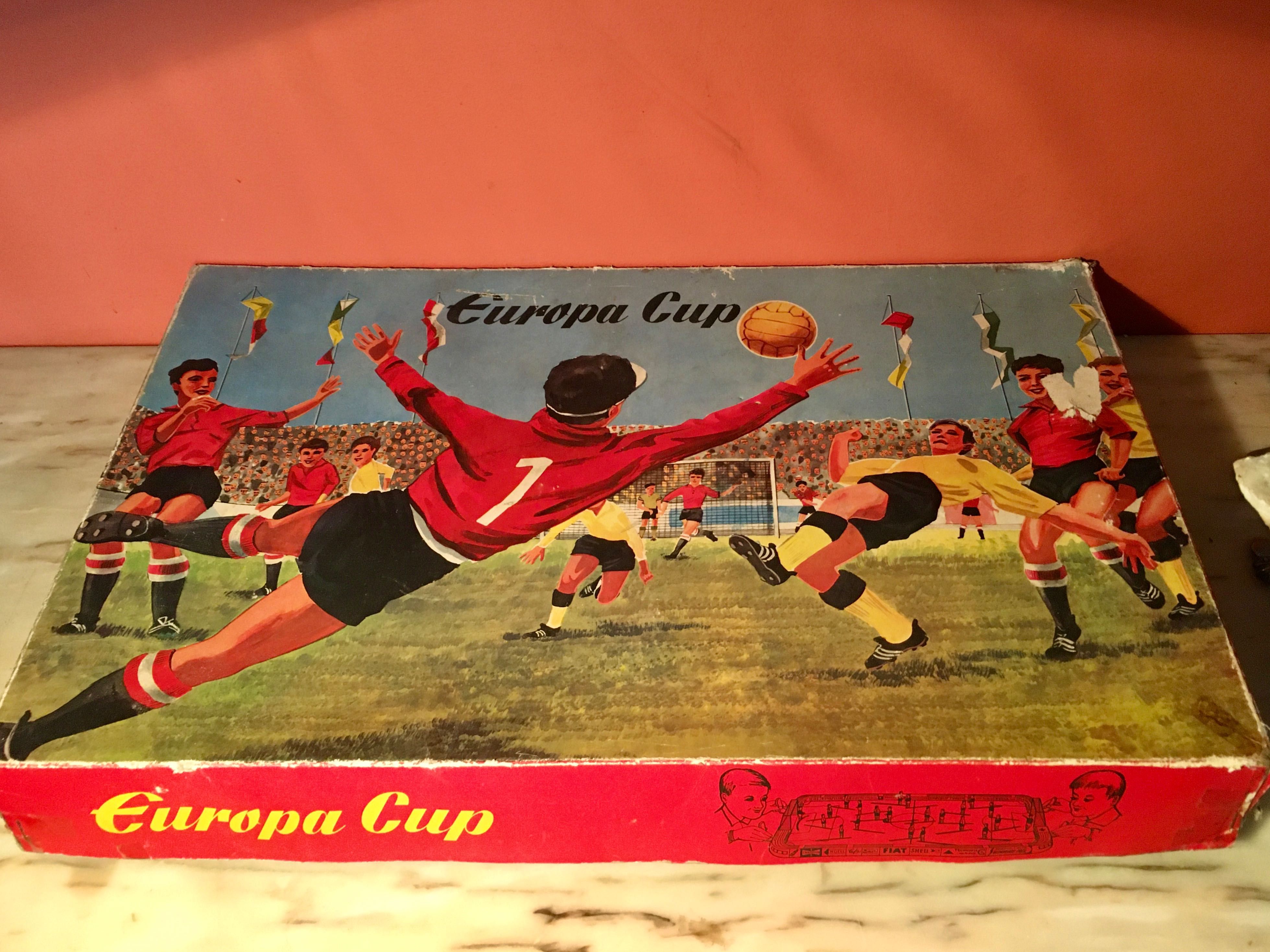 TECHNOFIX - Europa Cup - anos 60 - tin toys - 54 x 32 cm/s