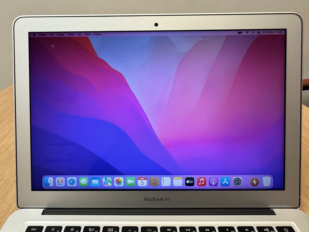 Laptop MacBook Air i5-5350U/8GB/128GB A1466 Silver FV