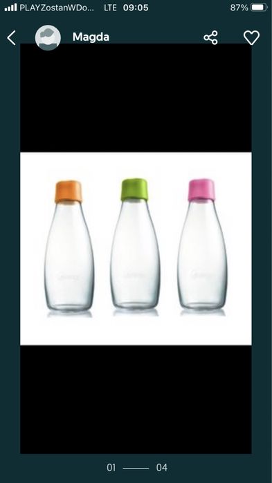 Butelka Retap 0,8L lekka i wytrzymala