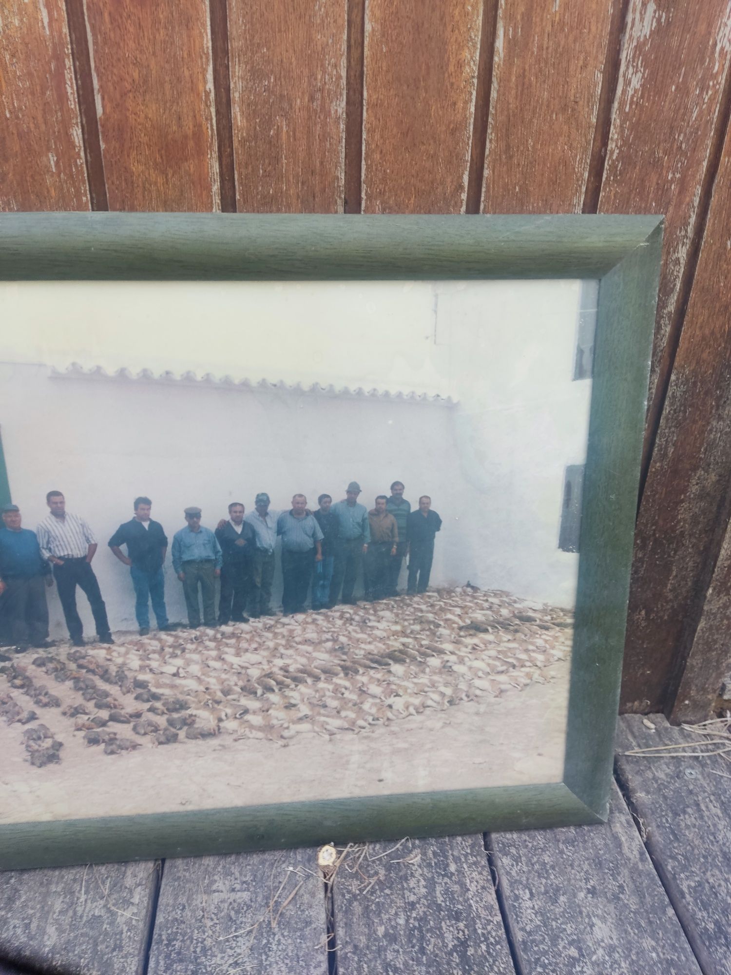 Fotografia original de caça emoldurada