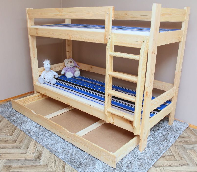Łóżko piętrowe 2 os. KLASYK 80x200 bardzo mocne dla dzieci i dorosłych