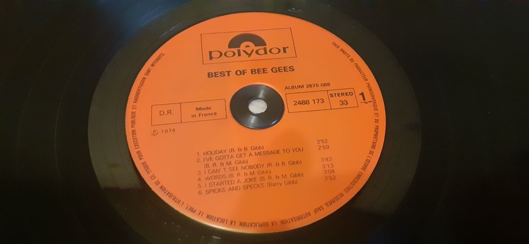 Пластинка Bee Gees ‎– Best Of Bee Gees.