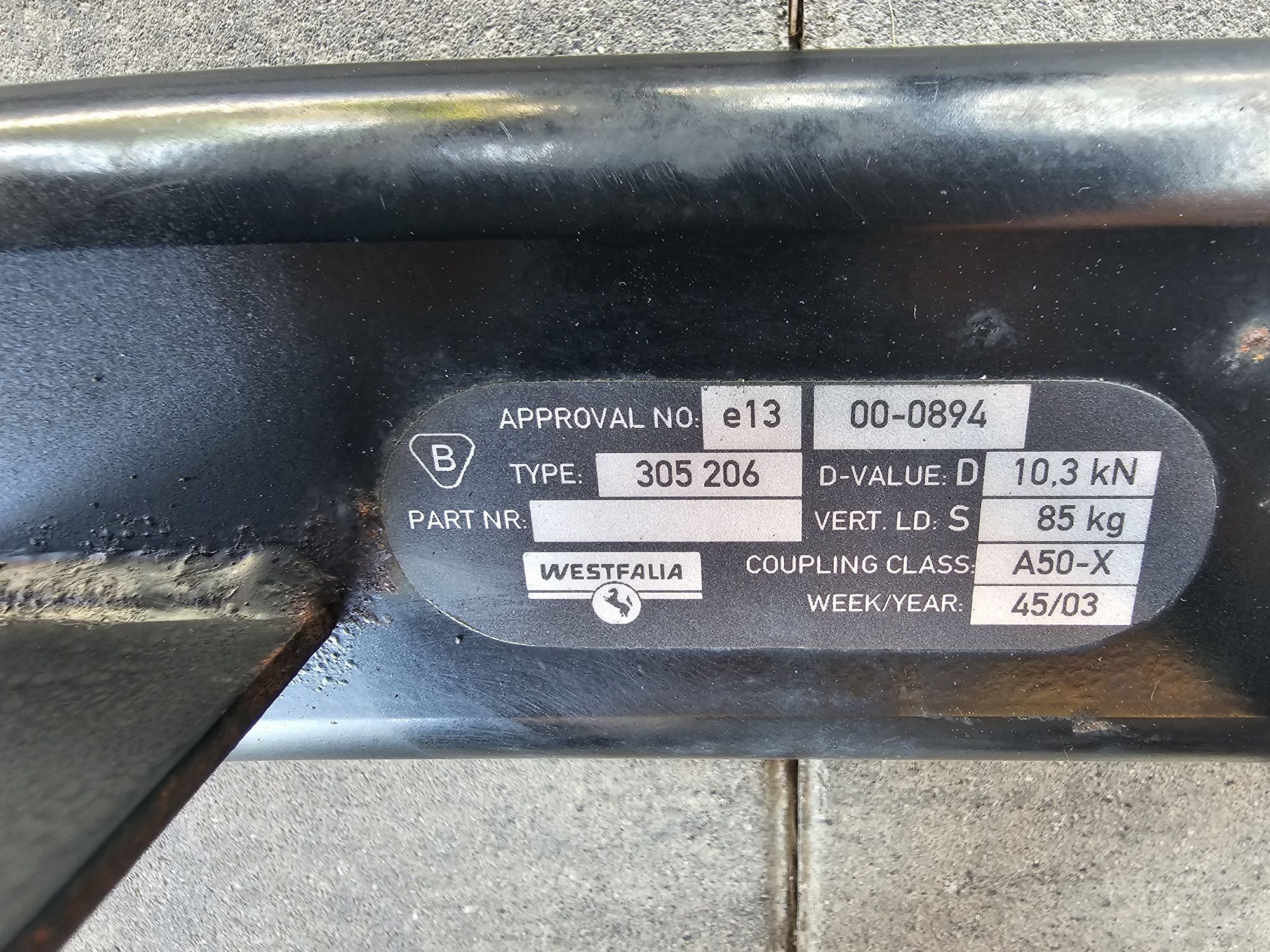 Hak Audi A4 B6 B7 Westfalia kombi sedan Alko Oris