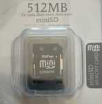 Karta pamięci Kingston miniSD o pojemności 512 MB Adapter SD
