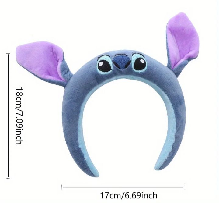 Обруч Стич велюровый