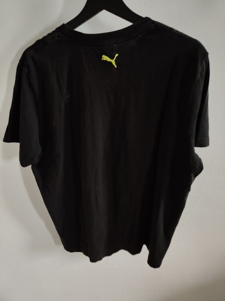Czarna koszulka markowa Puma t-shirt r XL krótki rękaw