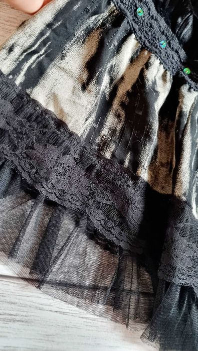 Стім панк спідниця у складку пишна неформальна