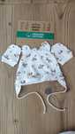 Nowy zestaw czapeczka + rękawiczki, Pepco, Organic Cotton, rozmiar 74