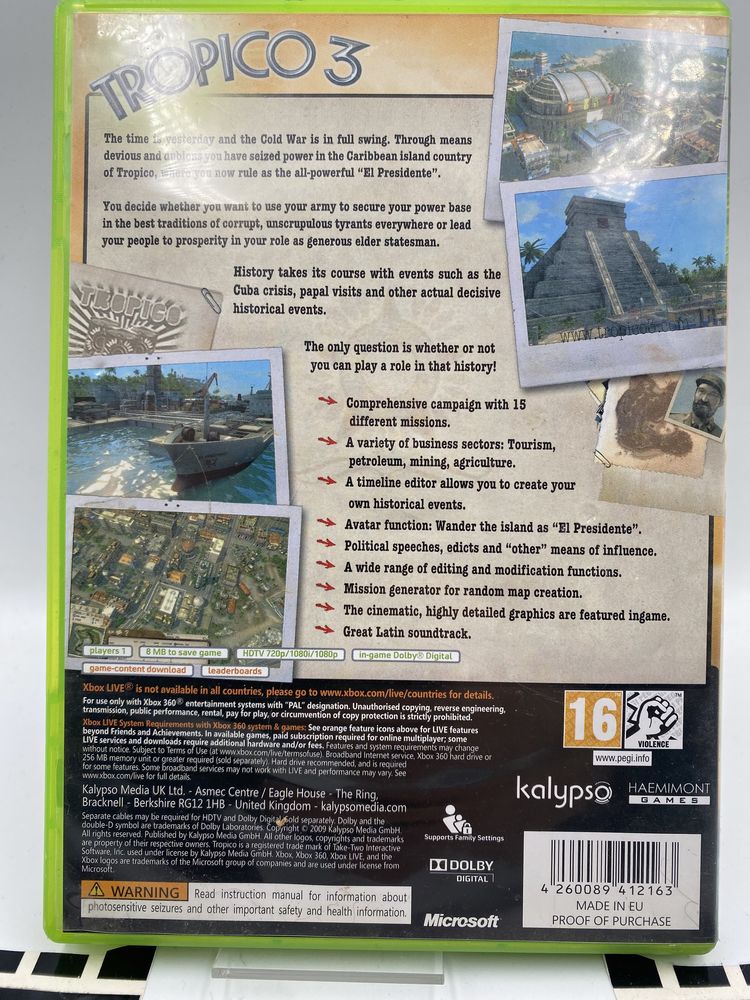 Tropico 3 Xbox 360 Gwarancja