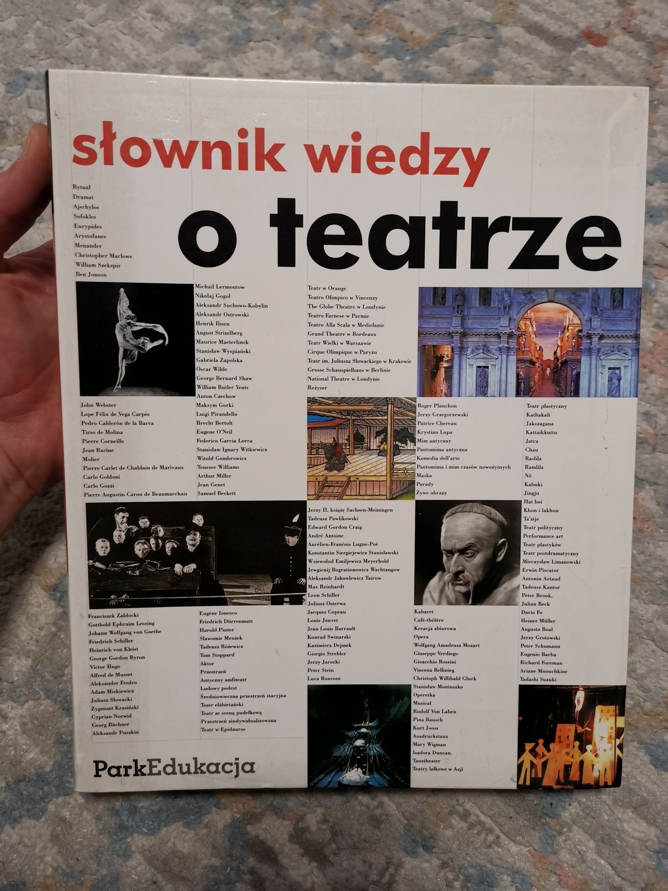 Książka Słownik Wiedzy o teatrze - dla fana sztuki teatralnej. 476 str