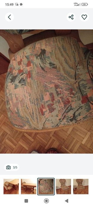 Stół dębowy+6 krzeseł