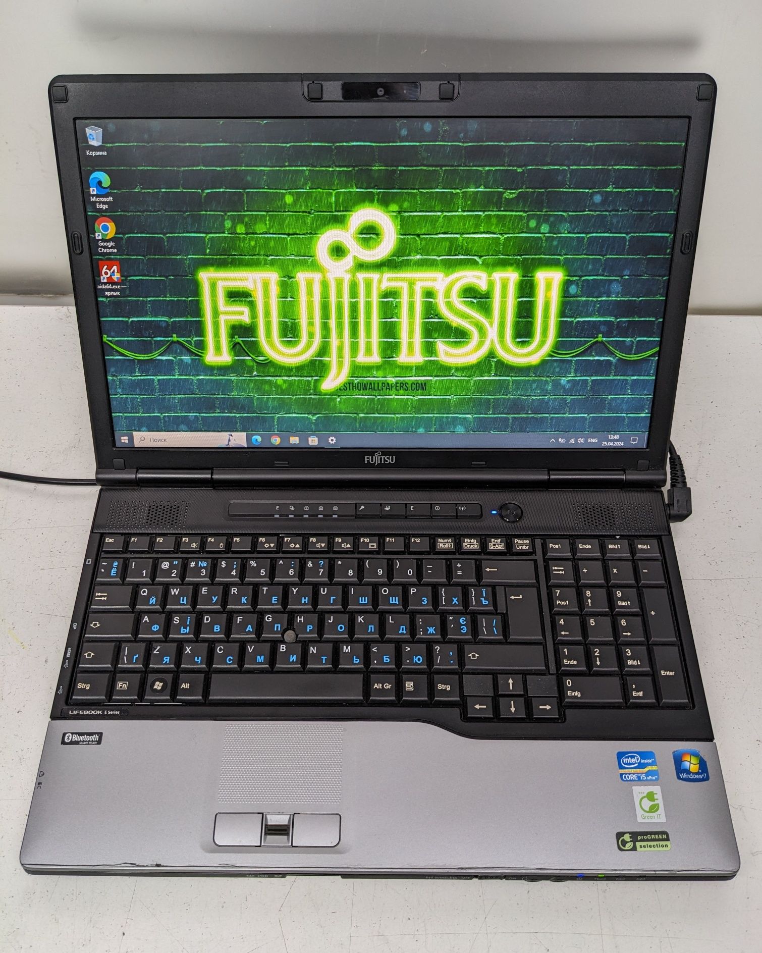 Ноутбук 15" Fujitsu E782 RAM 6Gb 120gb SSDбизнес серия COM-порт