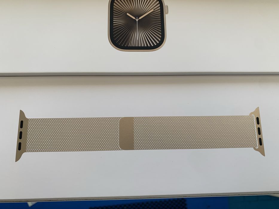 Оригінальні apple watch series 10 46 mm  titanium gold