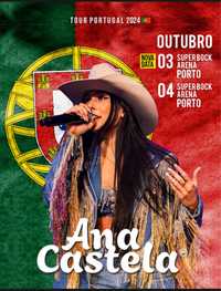 Bilhete concerto Ana Castela - Porto - 4/10/2024 - Zona Golden Circle