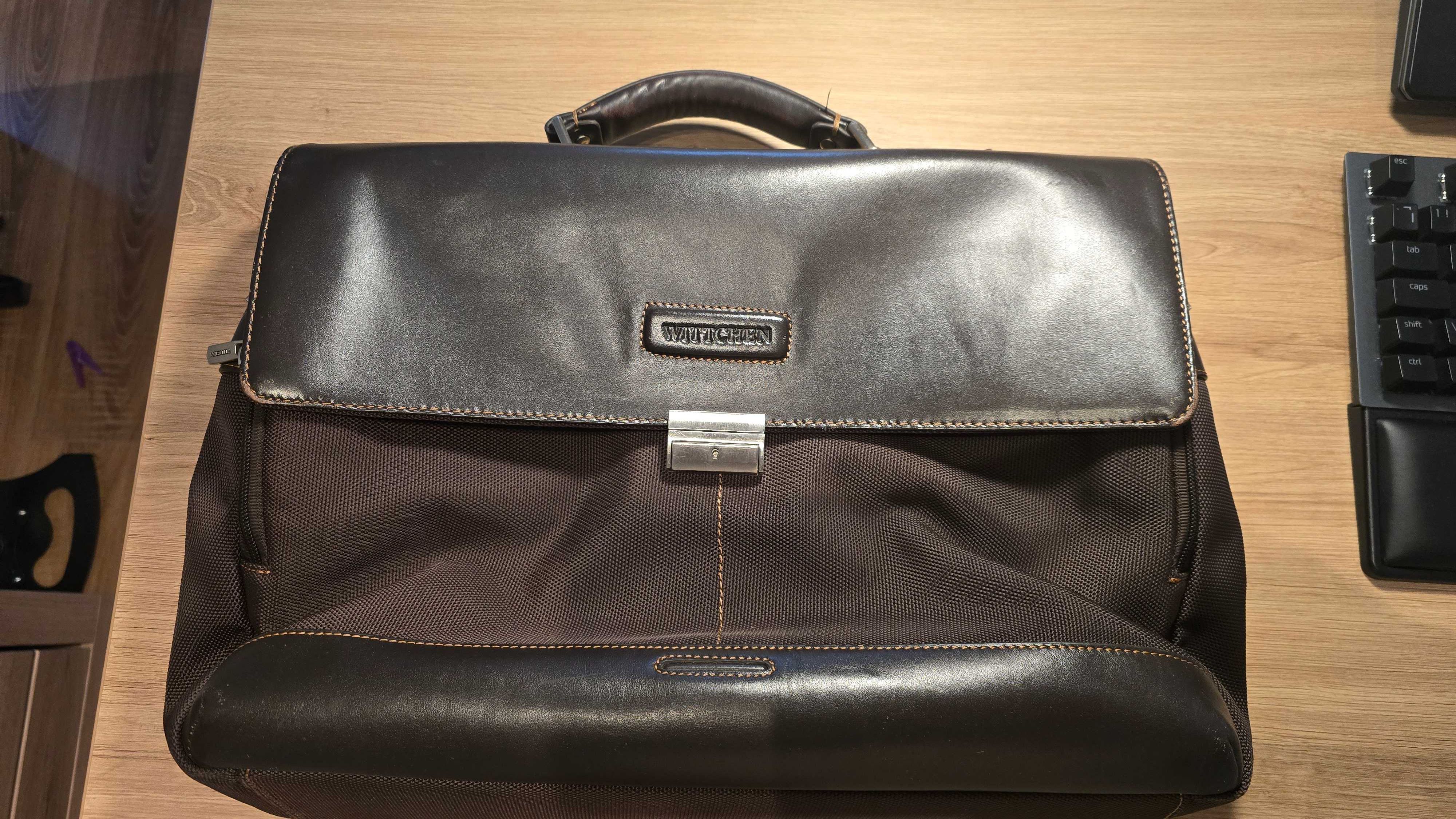 Torba na laptopa Witchen skórzana brązowa