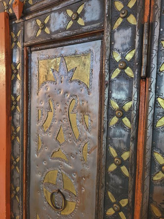 armario, prateleiras, louceiro, estante, oriental, indiano, rustico