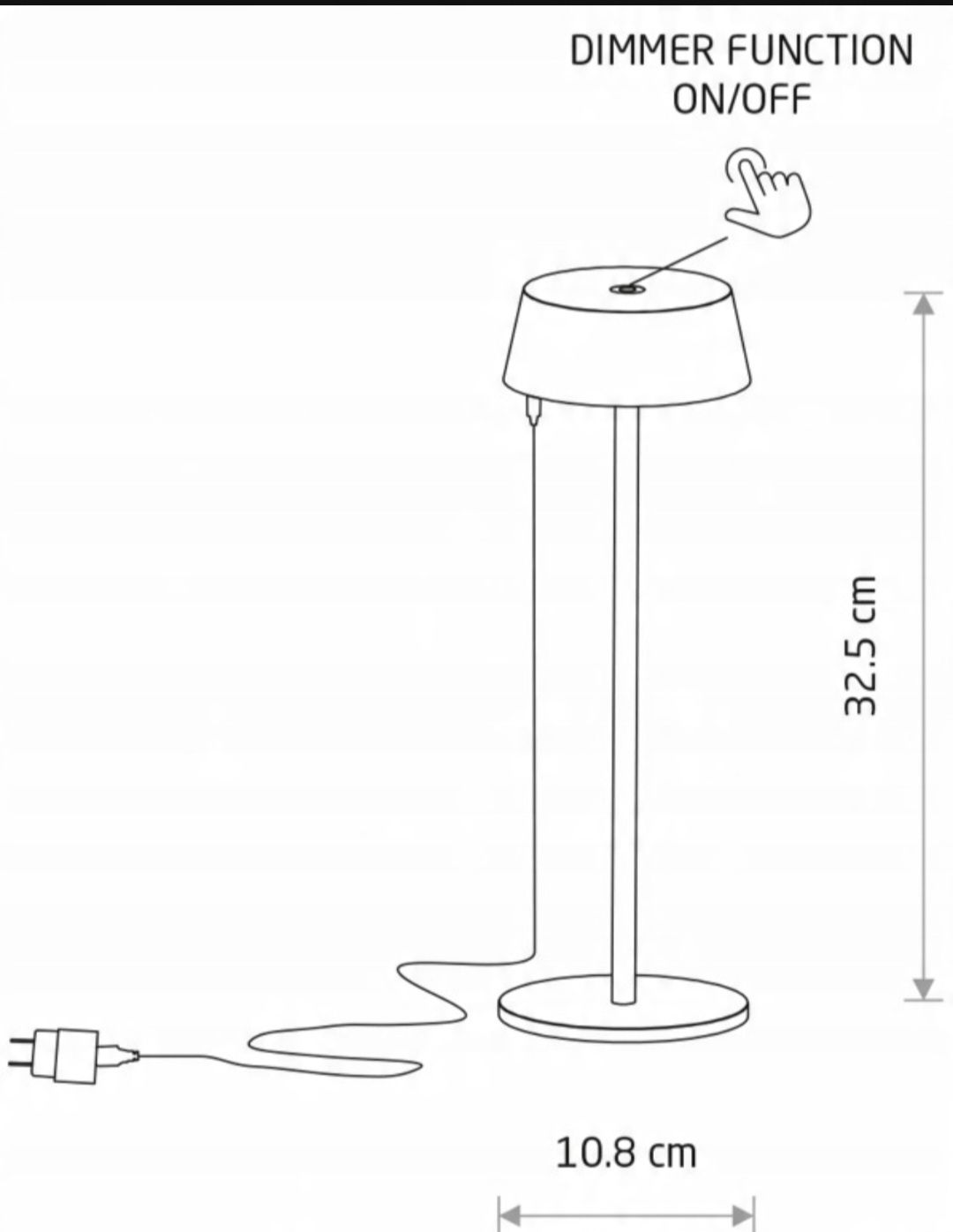 Nowodvorski Lighting Lampa stołowa zewnętrzna AMY LED 2W 3000K IP54